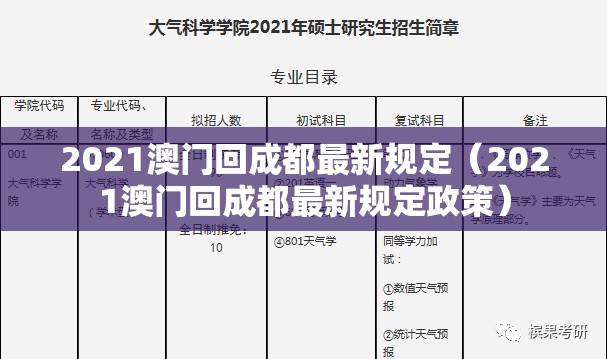 2021澳门回成都最新规定（2021澳门回成都最新规定政策）