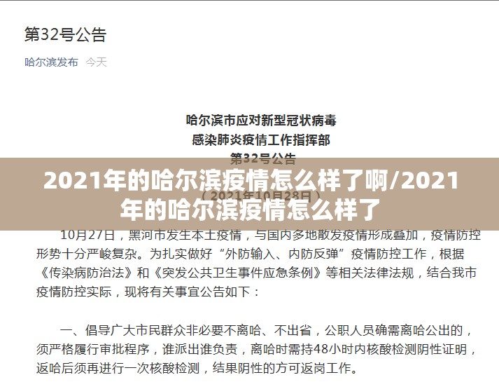 2021年的哈尔滨疫情怎么样了啊/2021年的哈尔滨疫情怎么样了