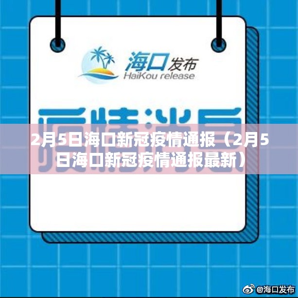 2月5日海口新冠疫情通报（2月5日海口新冠疫情通报最新）