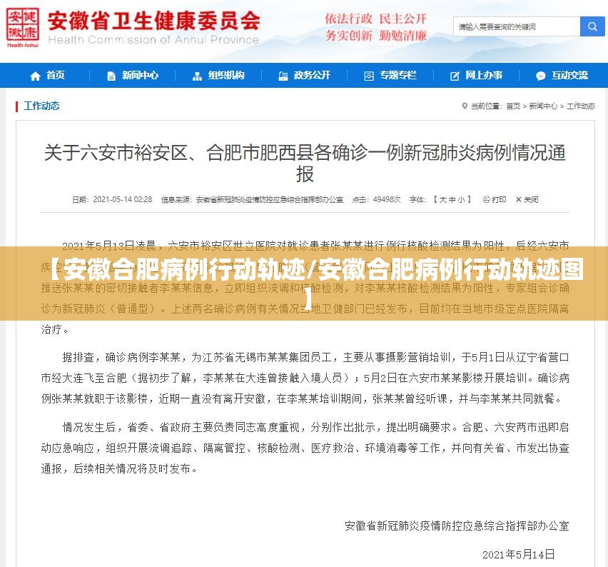 【安徽合肥病例行动轨迹/安徽合肥病例行动轨迹图】