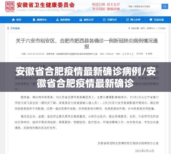 安徽省合肥疫情最新确诊病例/安徽省合肥疫情最新确诊
