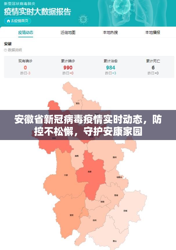 安徽省新冠病毒疫情实时动态，防控不松懈，守护安康家园