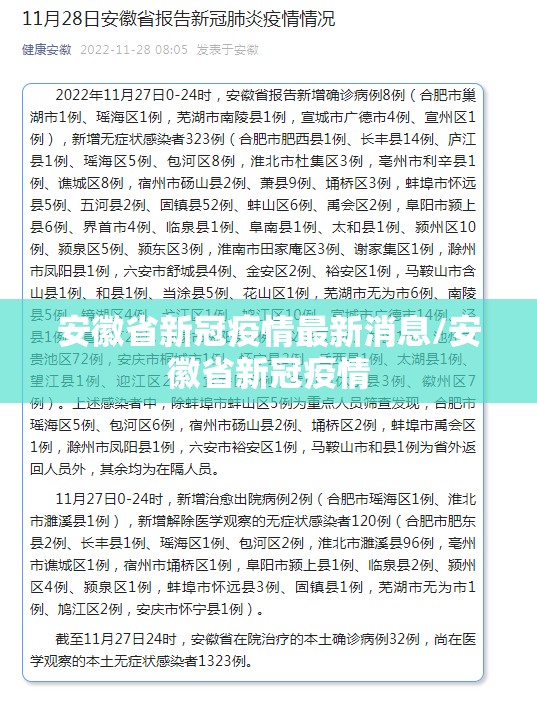 安徽省新冠疫情最新消息/安徽省新冠疫情