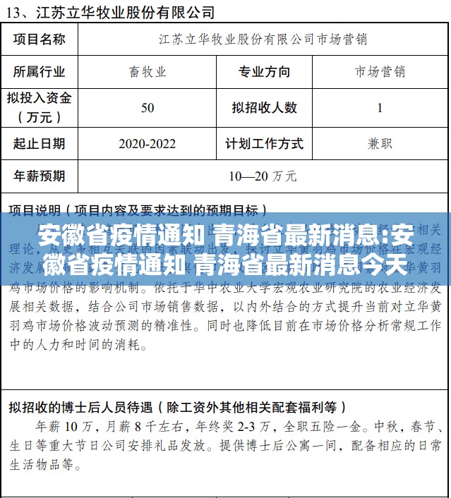 安徽省疫情通知 青海省最新消息:安徽省疫情通知 青海省最新消息今天
