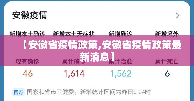 【安徽省疫情政策,安徽省疫情政策最新消息】