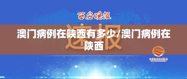 澳门病例在陕西有多少/澳门病例在陕西