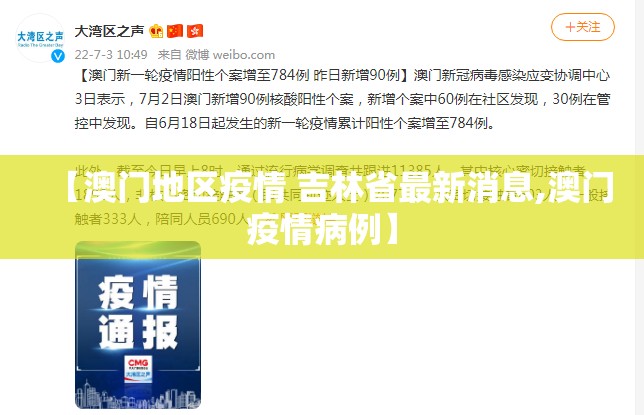 【澳门地区疫情 吉林省最新消息,澳门疫情病例】