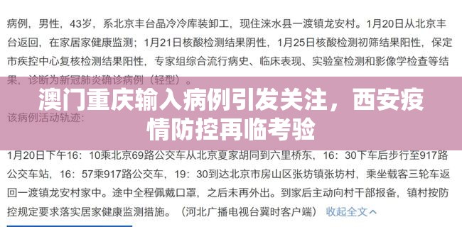 澳门重庆输入病例引发关注，西安疫情防控再临考验