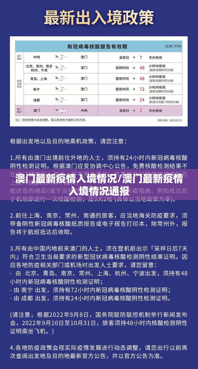 澳门最新疫情入境情况/澳门最新疫情入境情况通报