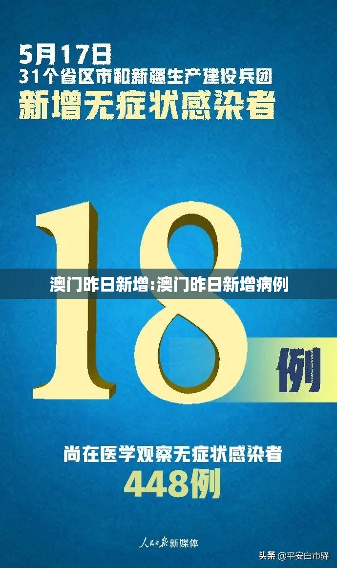 澳门昨日新增:澳门昨日新增病例