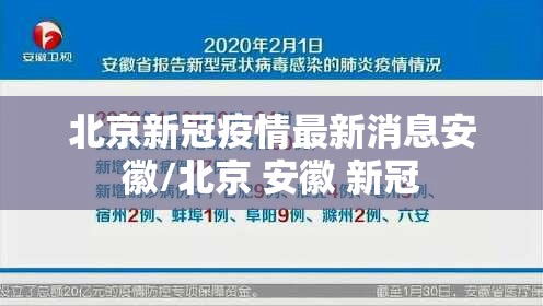 北京新冠疫情最新消息安徽/北京 安徽 新冠