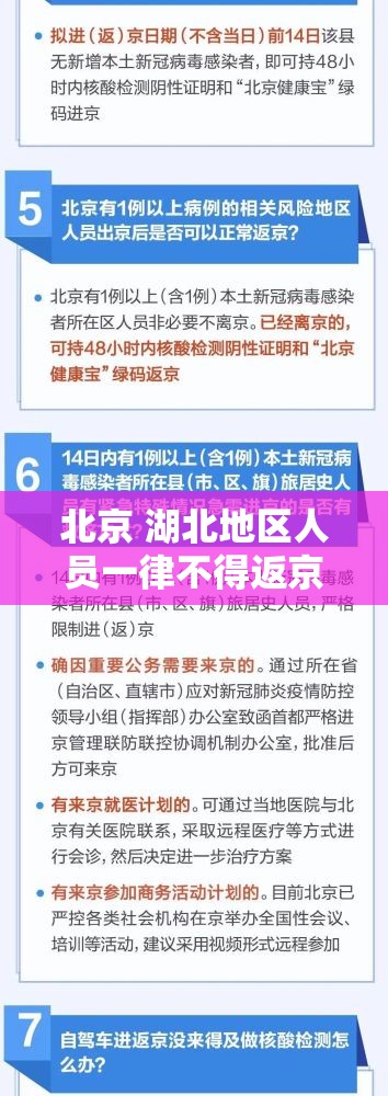 北京 湖北地区人员一律不得返京（北京市对湖北返京人员的要求）