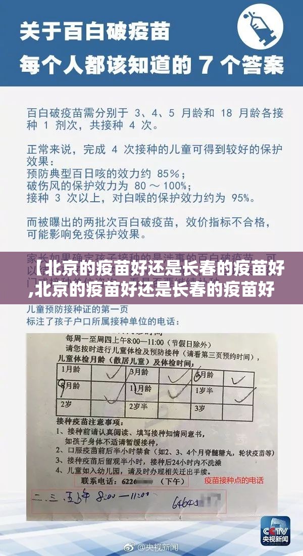【北京的疫苗好还是长春的疫苗好,北京的疫苗好还是长春的疫苗好呢】