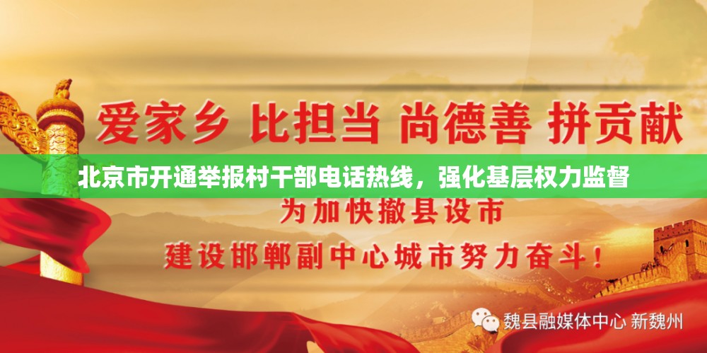北京市开通举报村干部电话热线，强化基层权力监督