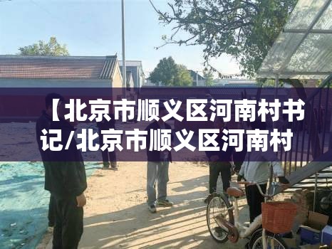 【北京市顺义区河南村书记/北京市顺义区河南村书记是谁】