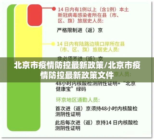 北京市疫情防控最新政策/北京市疫情防控最新政策文件
