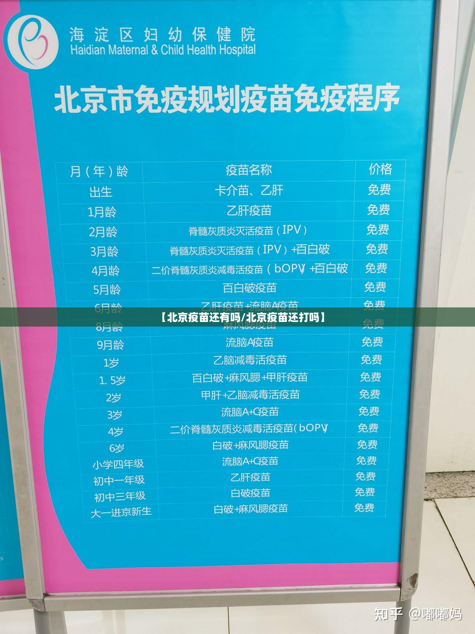 【北京疫苗还有吗/北京疫苗还打吗】