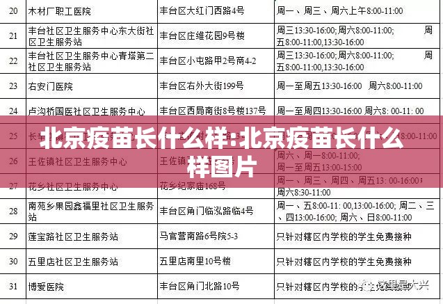 北京疫苗长什么样:北京疫苗长什么样图片