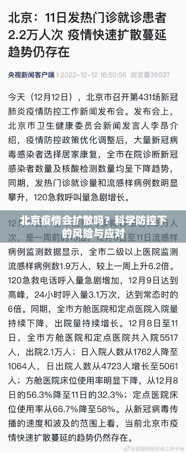 北京疫情会扩散吗？科学防控下的风险与应对