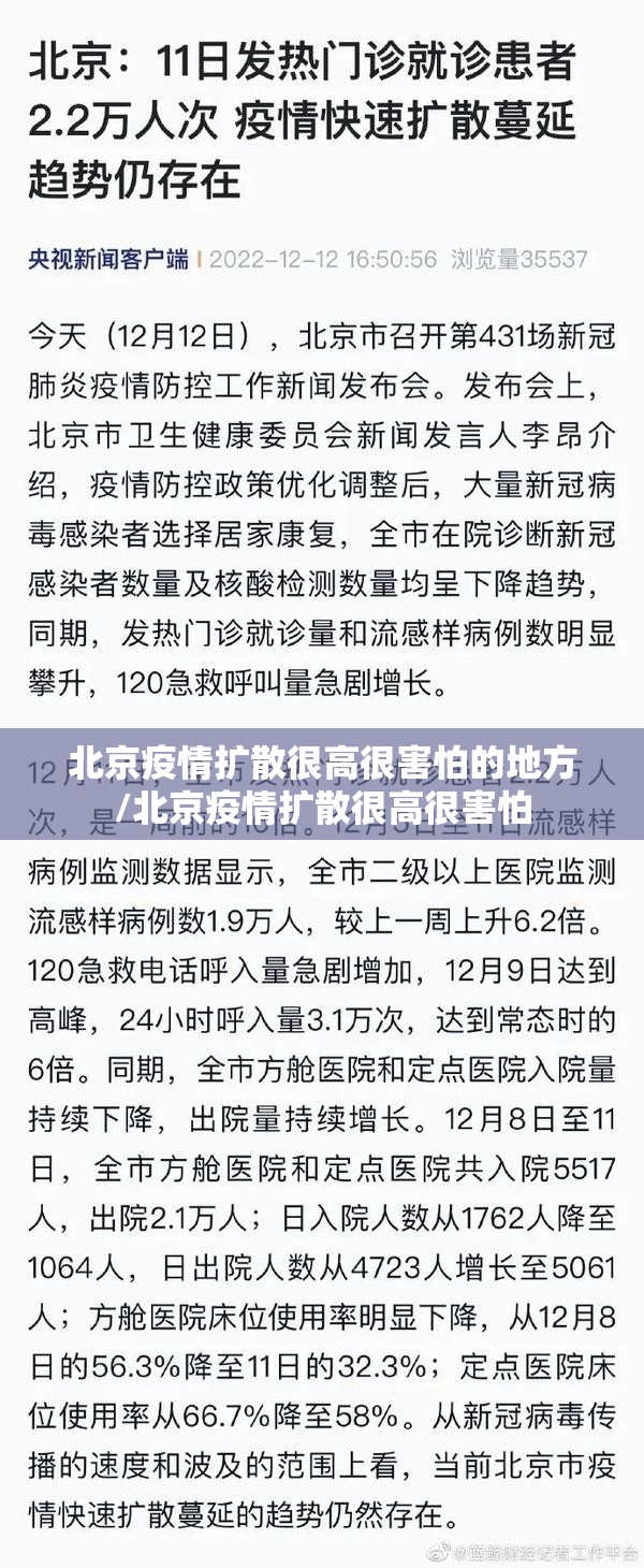 北京疫情扩散很高很害怕的地方/北京疫情扩散很高很害怕