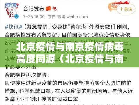 北京疫情与南京疫情病毒高度同源（北京疫情与南京疫情病毒高度同源吗）