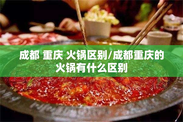 成都 重庆 火锅区别/成都重庆的火锅有什么区别