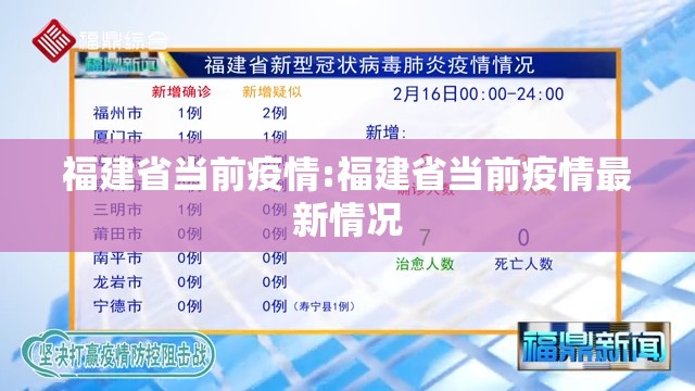 福建省当前疫情:福建省当前疫情最新情况