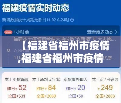 【福建省福州市疫情,福建省福州市疫情最新情况】