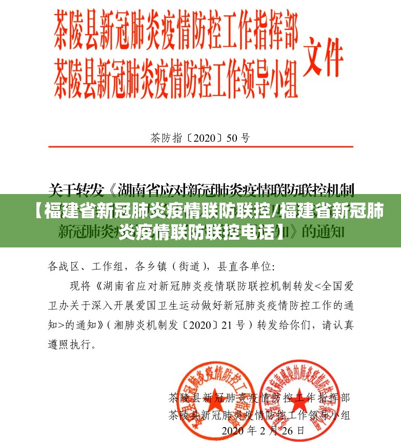 【福建省新冠肺炎疫情联防联控/福建省新冠肺炎疫情联防联控电话】