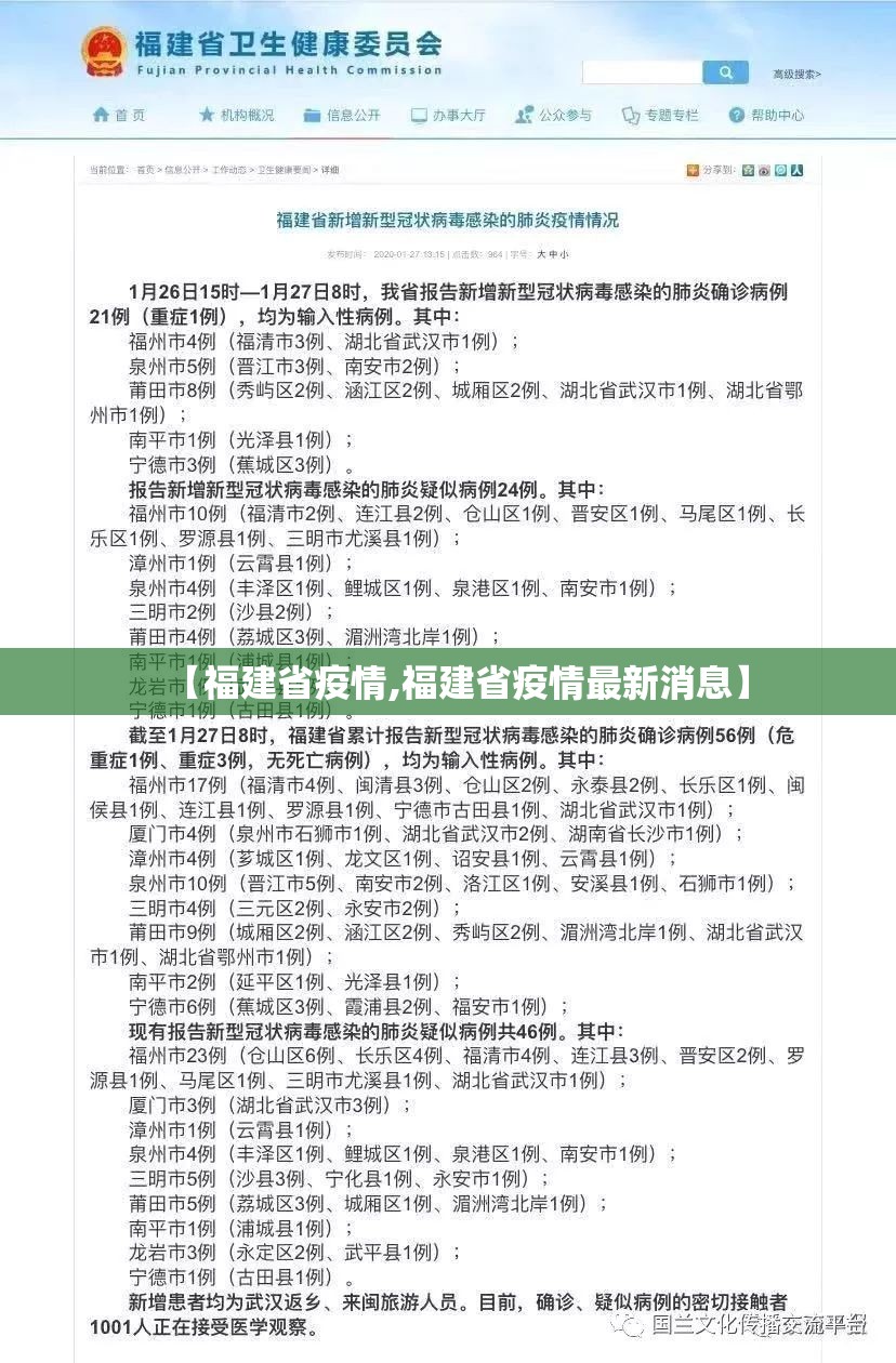 【福建省疫情,福建省疫情最新消息】
