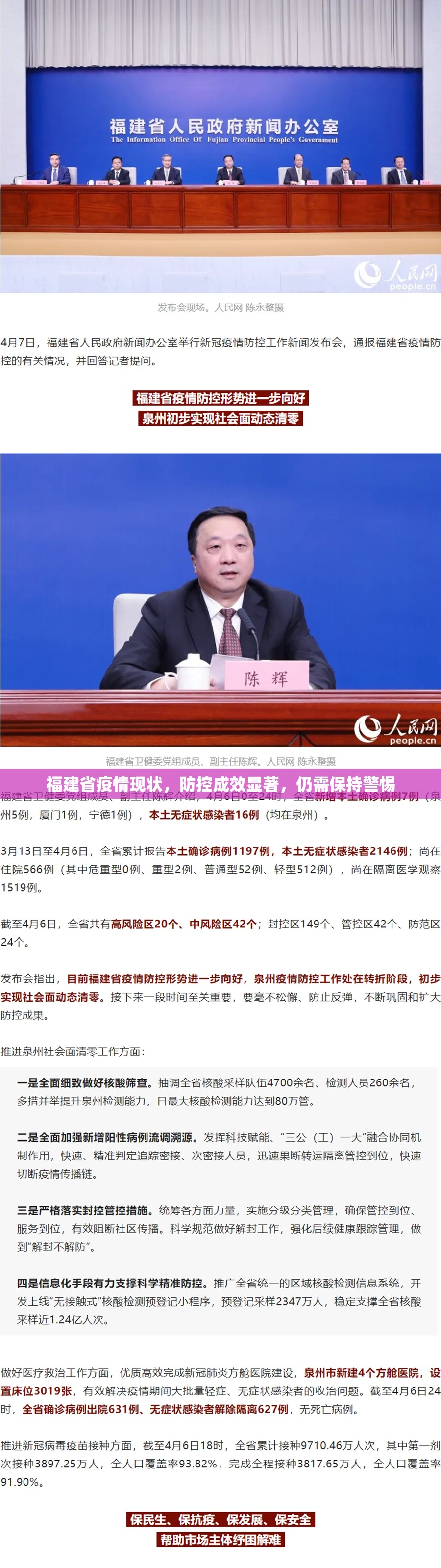 福建省疫情现状，防控成效显著，仍需保持警惕