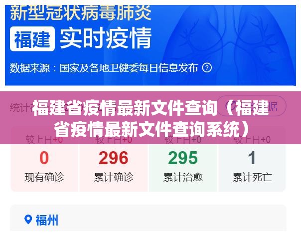 福建省疫情最新文件查询（福建省疫情最新文件查询系统）