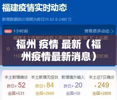 福州 疫情 最新（福州疫情最新消息）