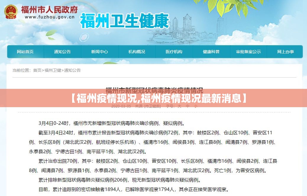 【福州疫情现况,福州疫情现况最新消息】