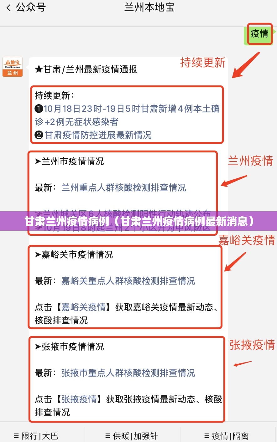 甘肃兰州疫情病例（甘肃兰州疫情病例最新消息）