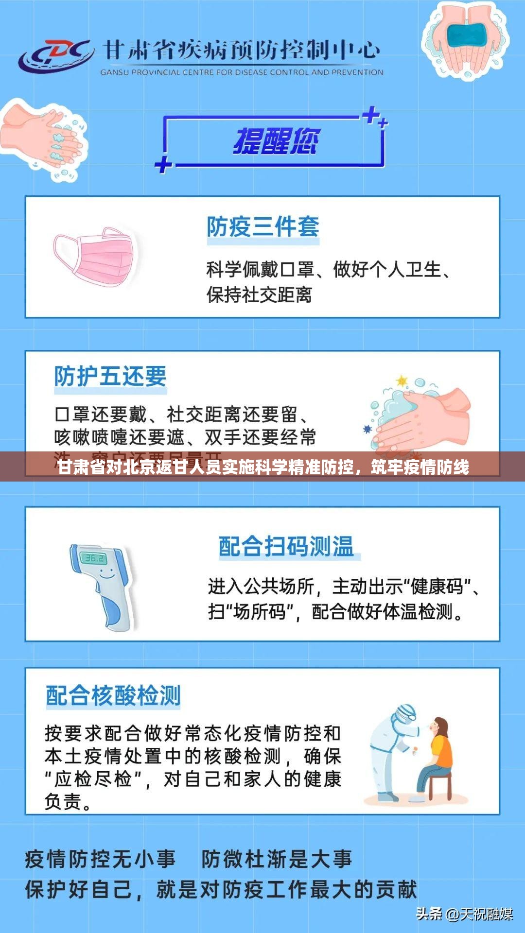 甘肃省对北京返甘人员实施科学精准防控，筑牢疫情防线