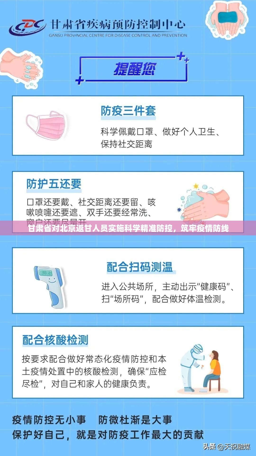 甘肃省对北京返甘人员实施科学精准防控，筑牢疫情防线