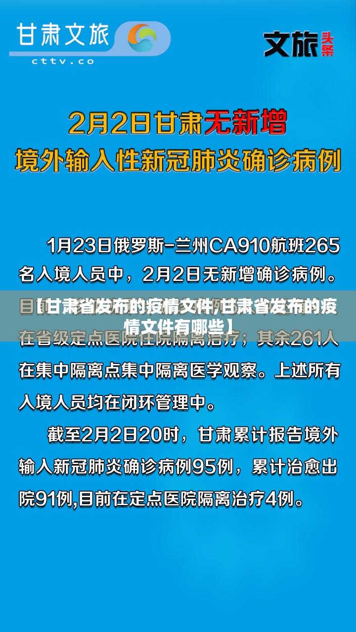 【甘肃省发布的疫情文件,甘肃省发布的疫情文件有哪些】