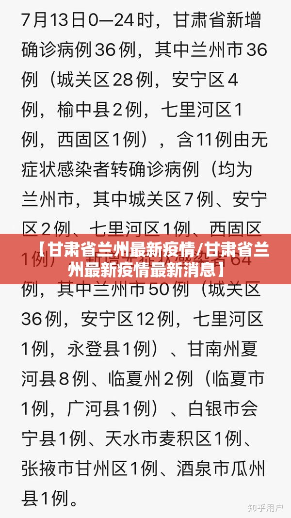 【甘肃省兰州最新疫情/甘肃省兰州最新疫情最新消息】