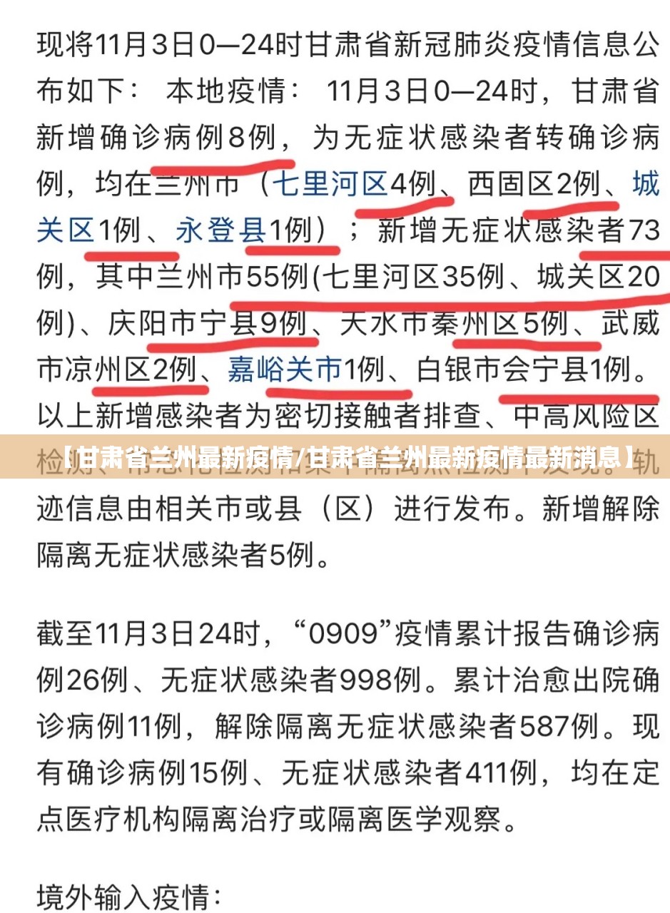 【甘肃省兰州最新疫情/甘肃省兰州最新疫情最新消息】