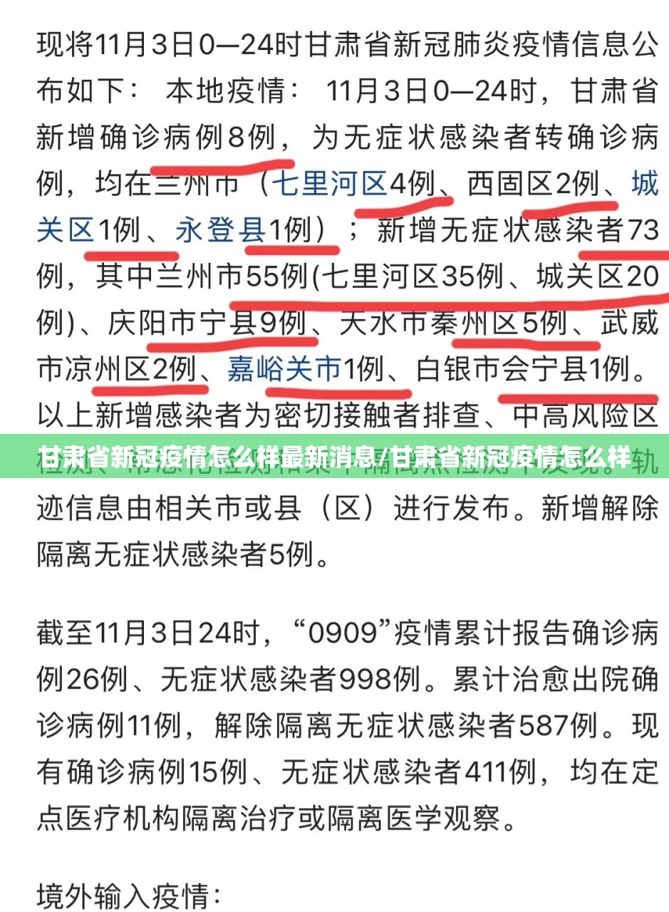 甘肃省新冠疫情怎么样最新消息/甘肃省新冠疫情怎么样