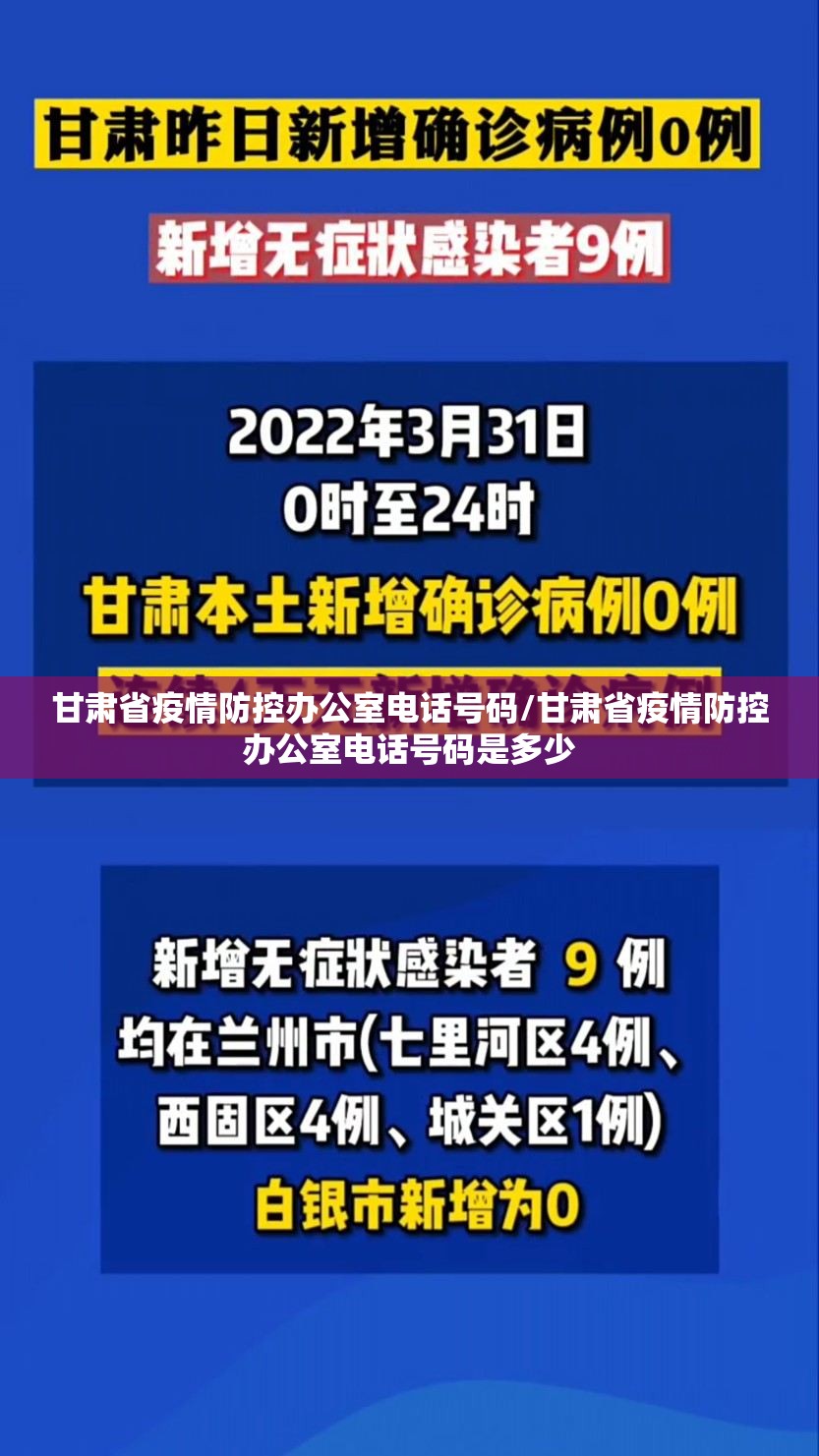 甘肃省疫情防控办公室电话号码/甘肃省疫情防控办公室电话号码是多少