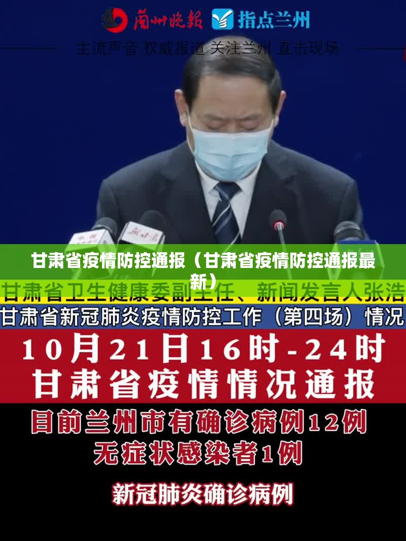甘肃省疫情防控通报（甘肃省疫情防控通报最新）
