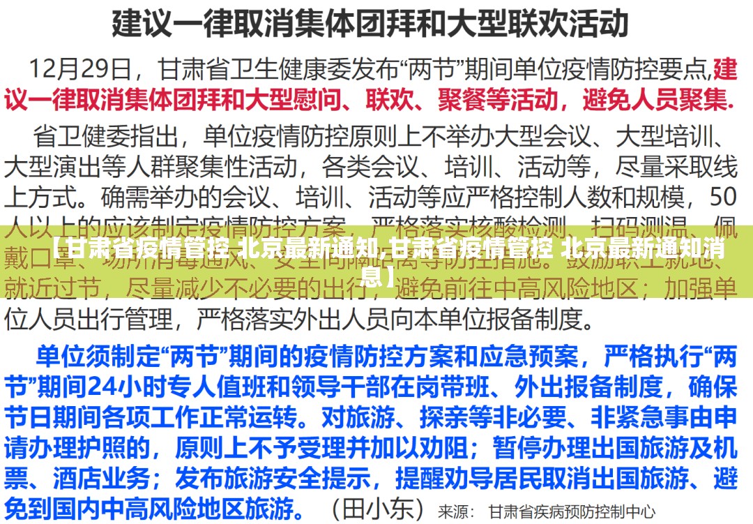 【甘肃省疫情管控 北京最新通知,甘肃省疫情管控 北京最新通知消息】