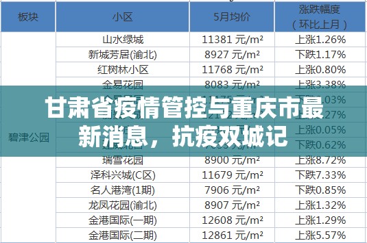 甘肃省疫情管控与重庆市最新消息，抗疫双城记