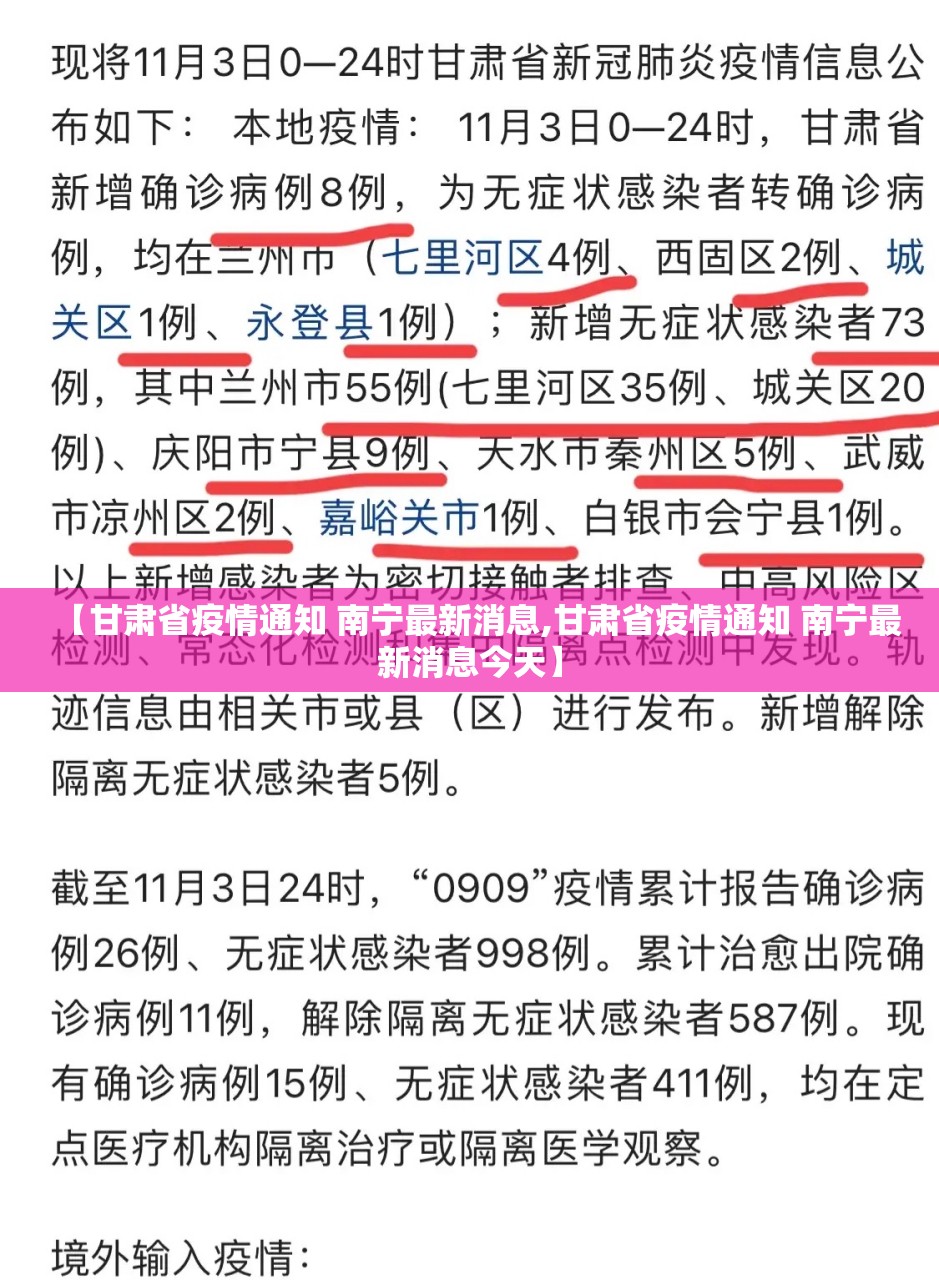 【甘肃省疫情通知 南宁最新消息,甘肃省疫情通知 南宁最新消息今天】