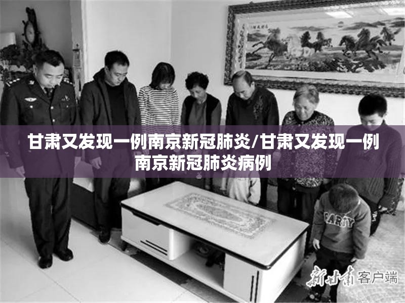 甘肃又发现一例南京新冠肺炎/甘肃又发现一例南京新冠肺炎病例