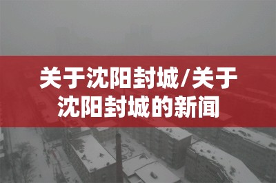 关于沈阳封城/关于沈阳封城的新闻