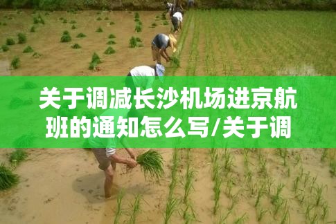 关于调减长沙机场进京航班的通知怎么写/关于调减长沙机场进京航班的通知