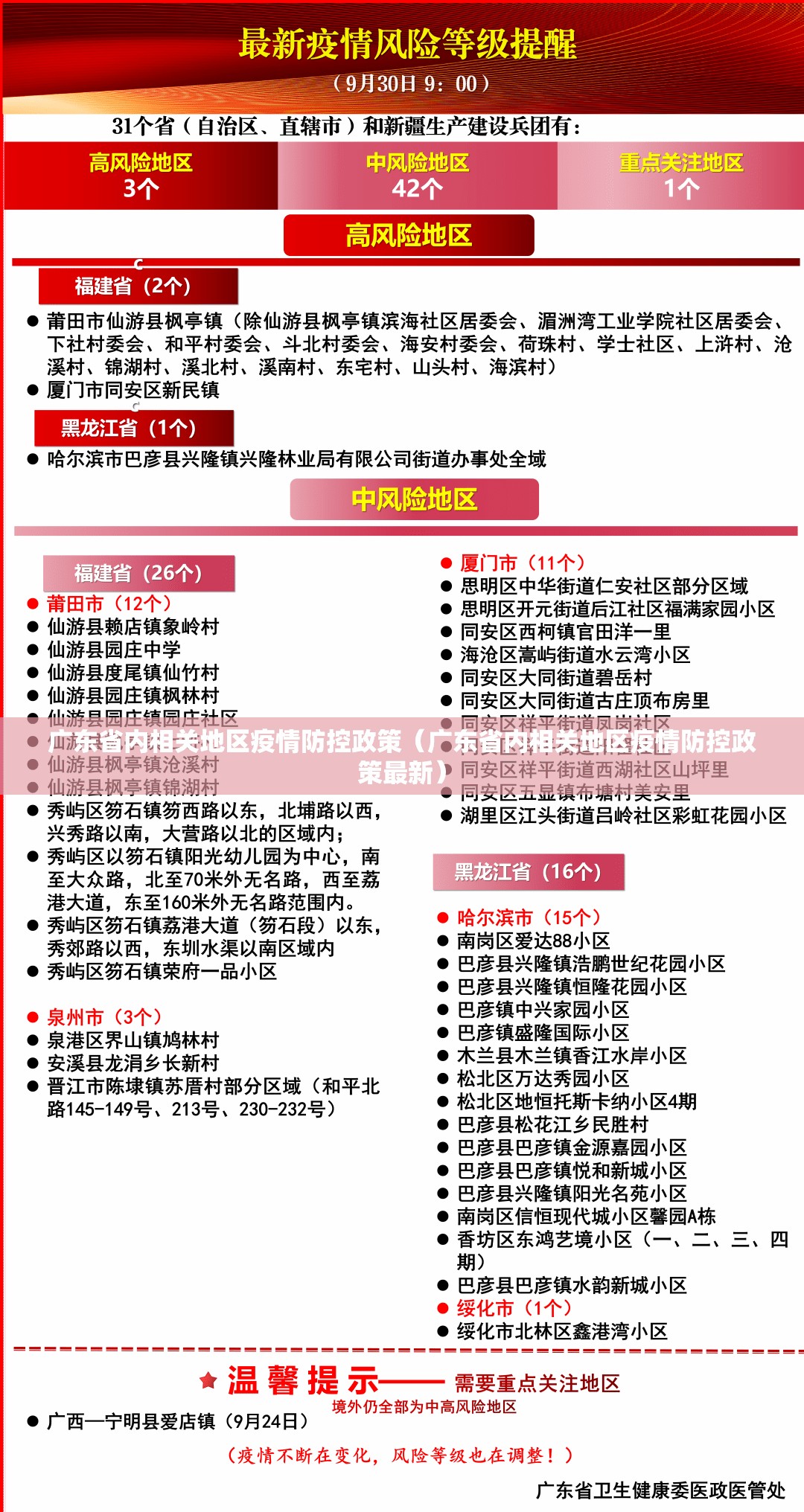 广东省内相关地区疫情防控政策（广东省内相关地区疫情防控政策最新）